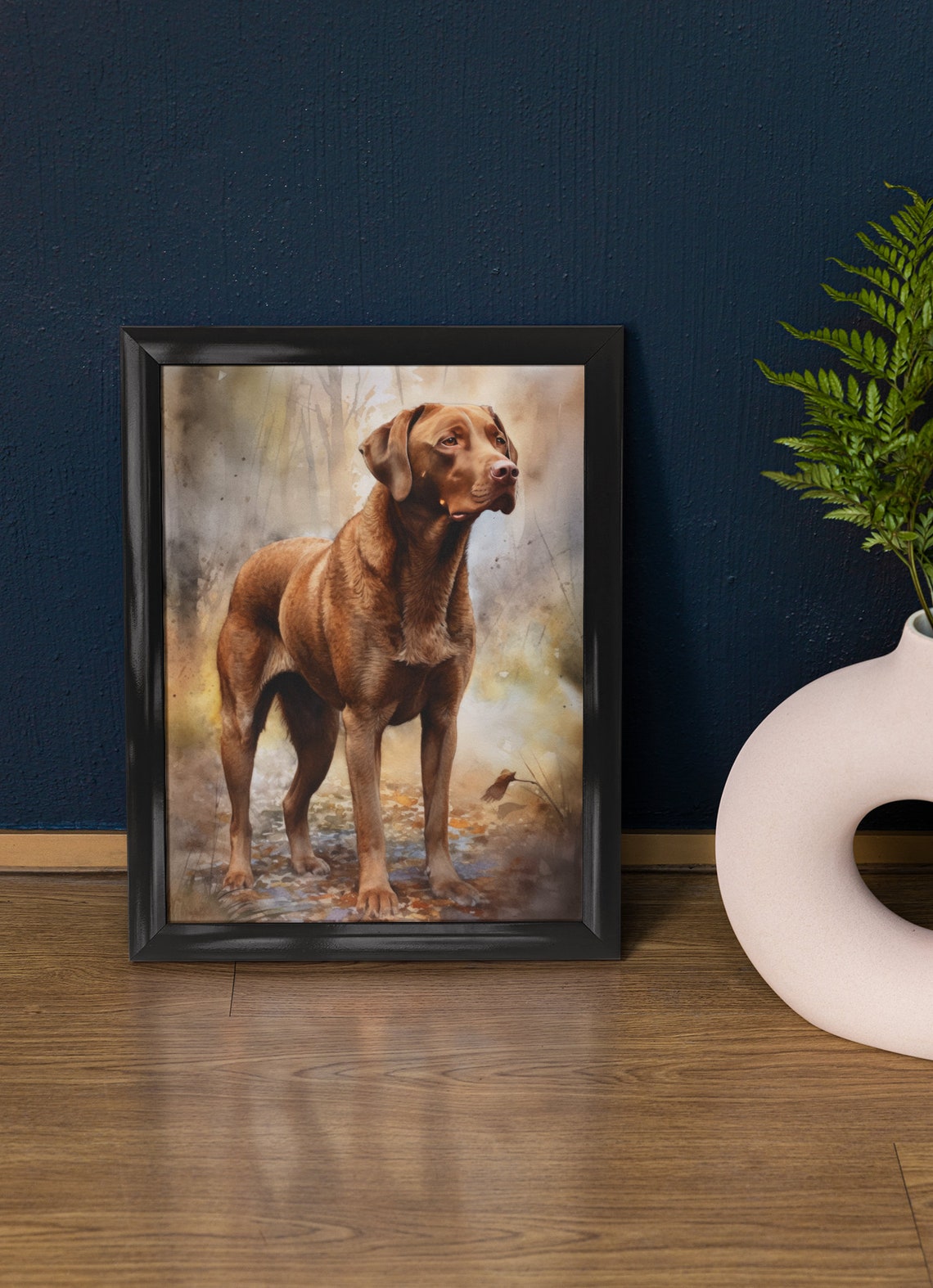 Chesapeake Bay Retriever Dog Art Print Dog Wall Art Animal Art Print Animal Art Poster Dog Lover Gift Colorful Animal Wall Art