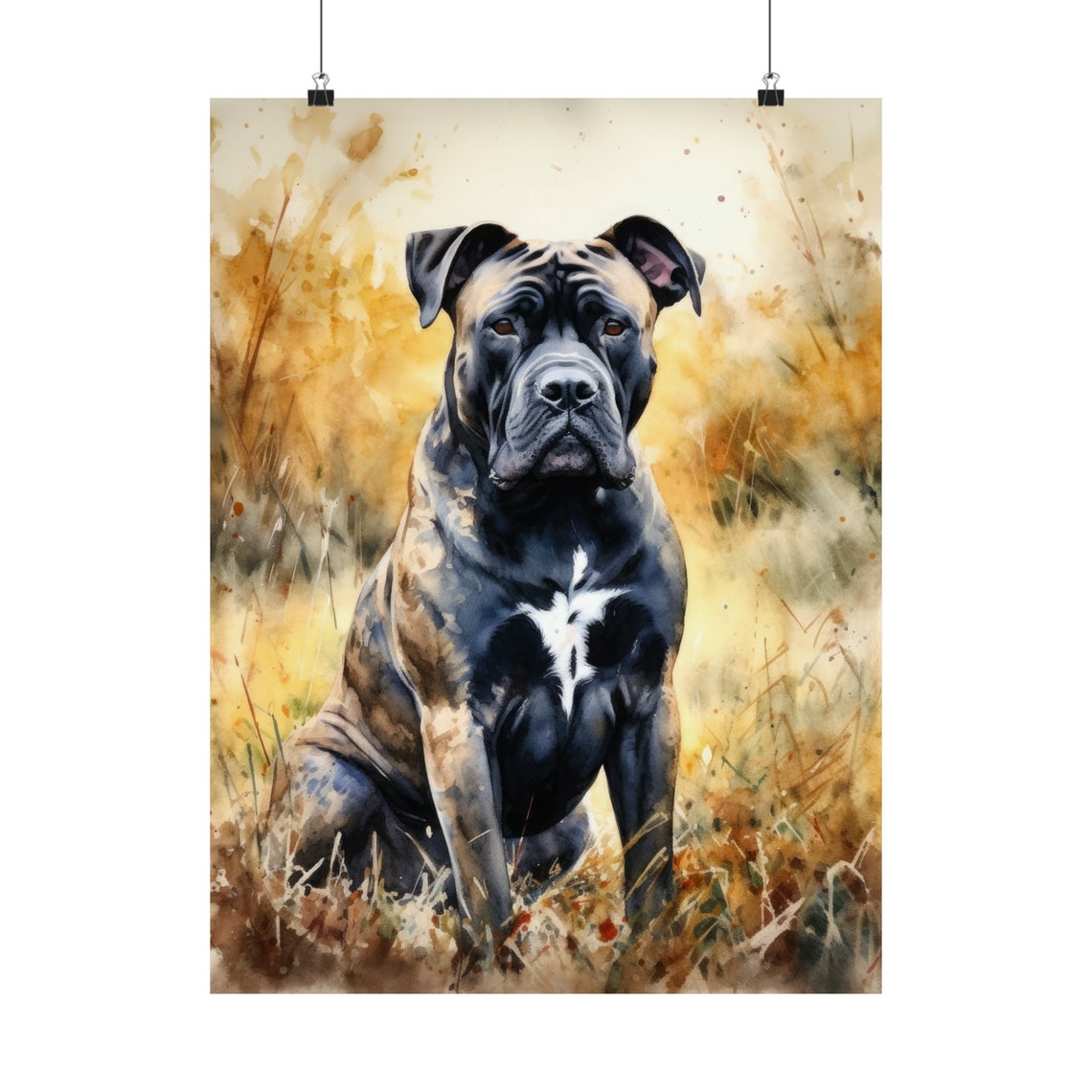 Cane Corso Dog Art Print Dog Wall Art Animal Art Print Animal Art Poster Dog Lover Gift Colorful Animal Wall Art Cool Dog Art - Image 5
