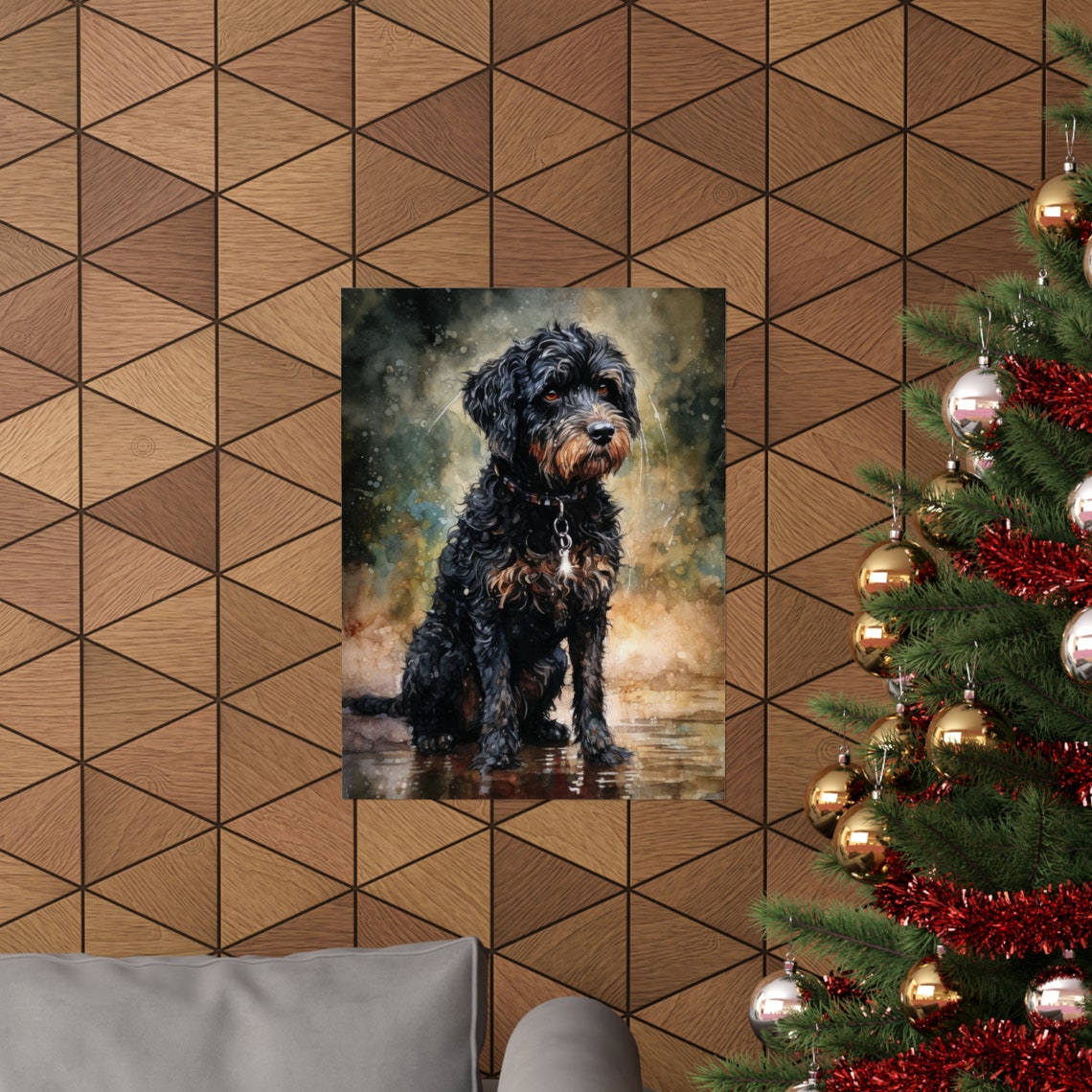 Barbet Dog Art Print Dog Wall Art Animal Art Print Animal Art Poster Dog Lover Gift Colorful Animal Wall Art Cool Dog Art - Image 3