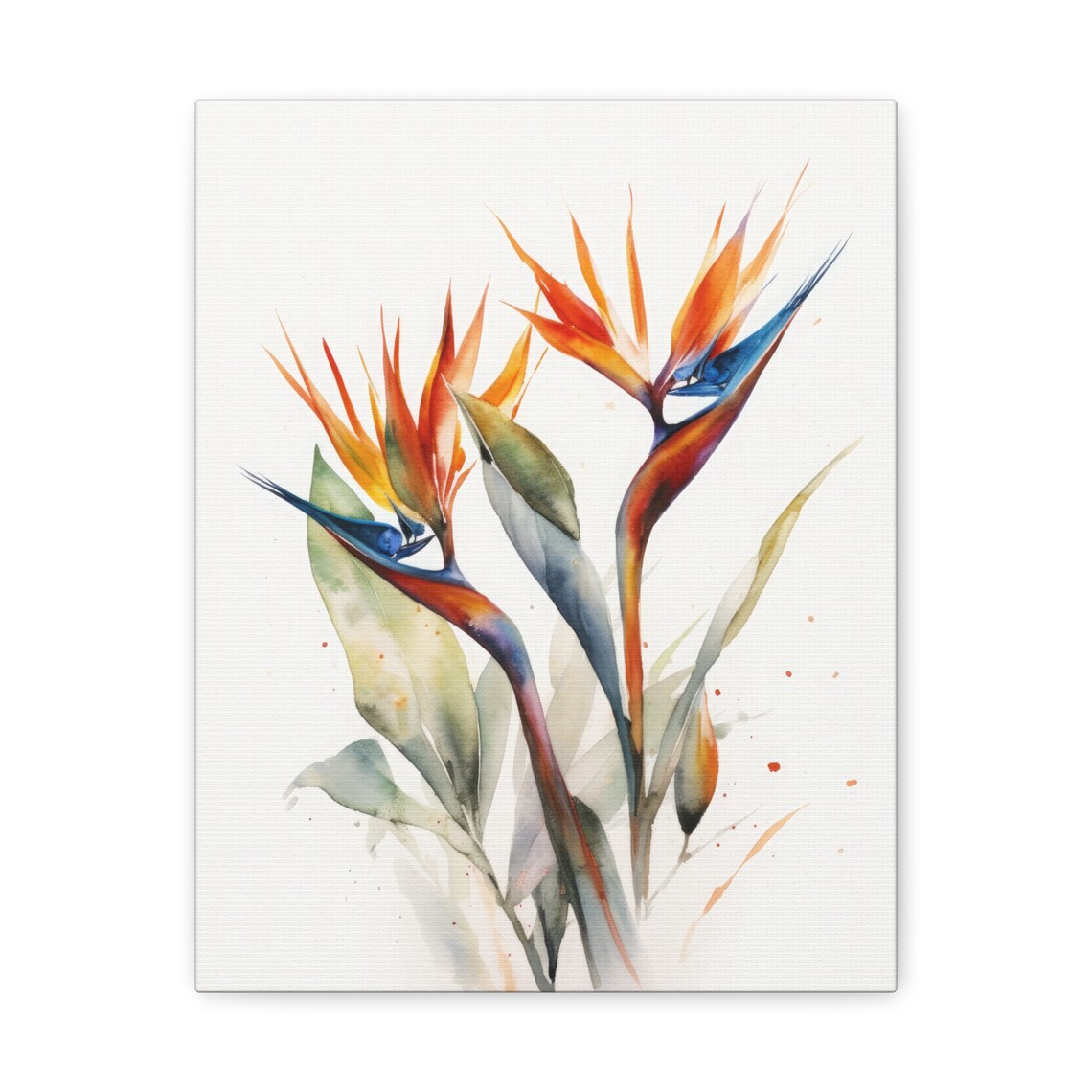 Bird of Paradise Flower Watercolor Botanical Tropical Floral Art Print