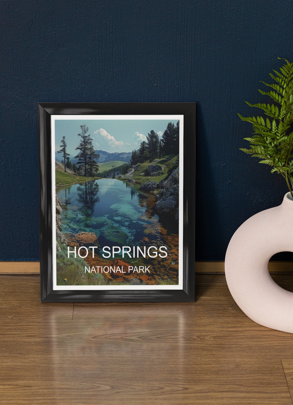 Hot Springs National Park Thermal Spring Travertine Pool Poster