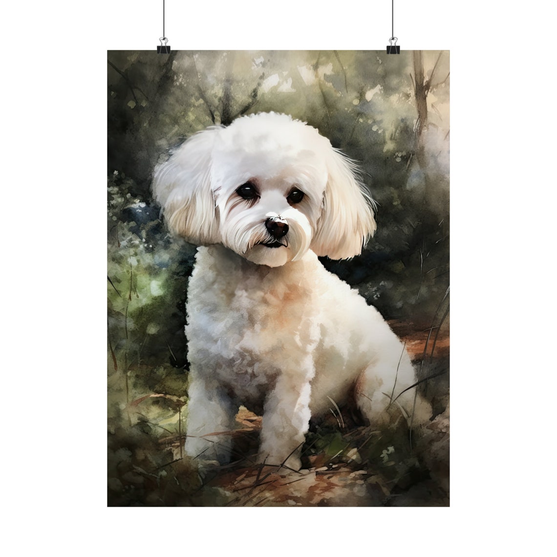 Bichon Frise Dog Art Print Dog Wall Art Animal Art Print Animal Art Poster Dog Lover Gift Colorful Animal Wall Art Cool Dog Art - Image 5