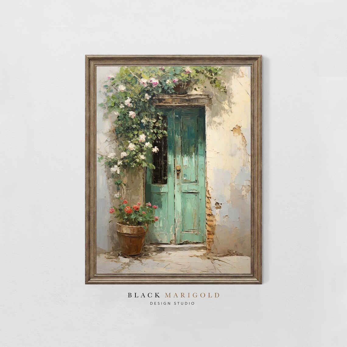 Hues Of The Past Vintage Oil Painting Art Print