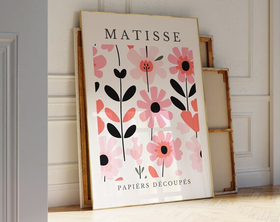 Henri Matisse Print Aesthetic Matisse Poster For Modern Gallery Exhibition Art Minimalist Neutral Wall Art Matisse Cut Outs Gift Idea