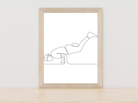 Breakdancing Line Art Breaking Line Art Breakdancing Wall Art Breakdancing Sketch Dancing Drawing Minimal Breakdancing Sketch Line Art