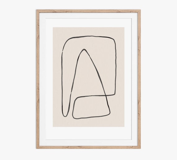 Abstract Mountain Line Drawing The Files And Print From Home