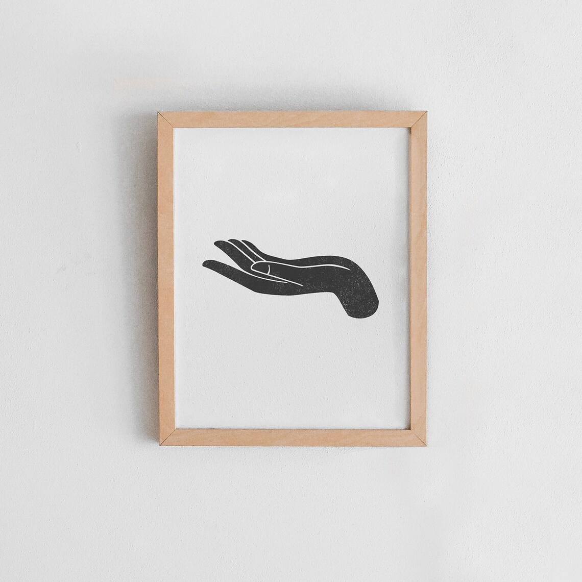 Hand Wood Block Illustration, Black and White Art Print - Image 2