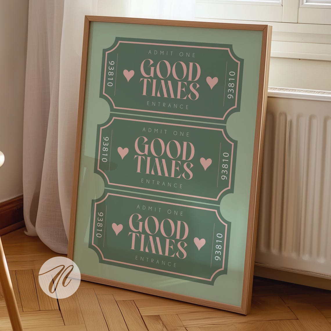 Good Times Ticket Funky Kitchen Poster