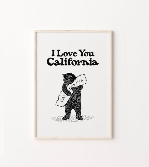 Bear Hug Art Print, State Pride Decor