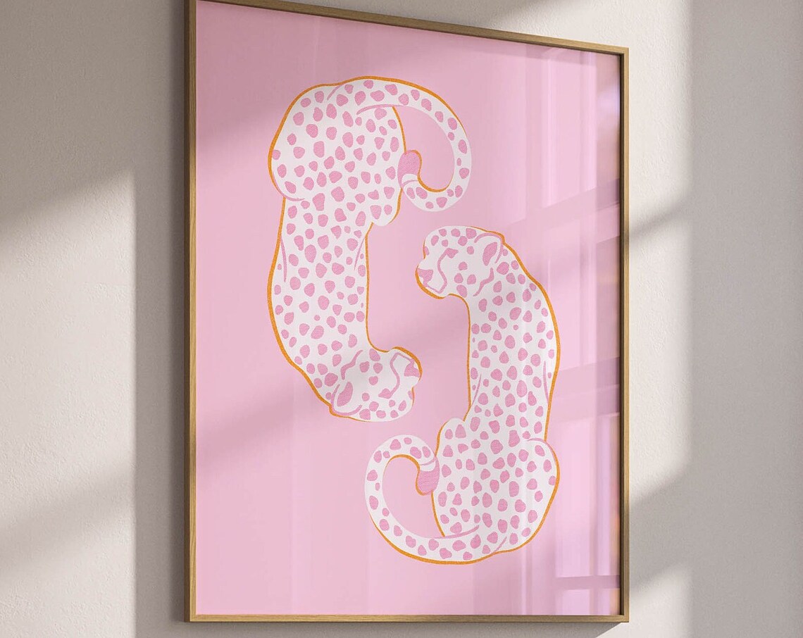 Cheetah Animal Print, Preppy Dorm Room Decor - Image 3
