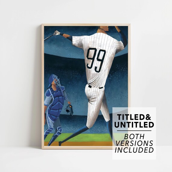 The New Yorker October 3 2022 Number 99 Yankees Baseball Slugger Poster