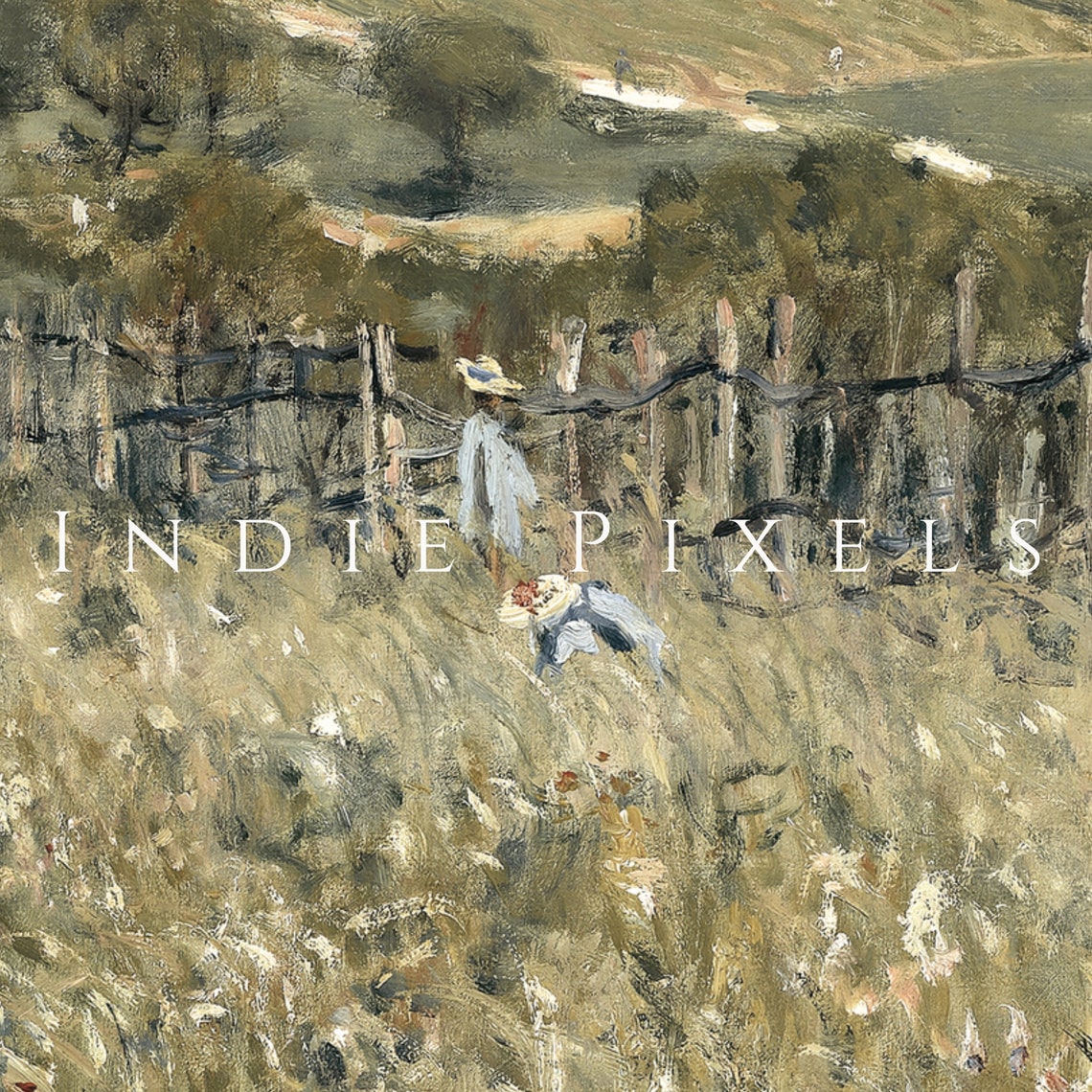 Wildflower Field Landscape Vintage Painting Country Landscape Print Country Field French Farmhouse Wall Art - Image 3