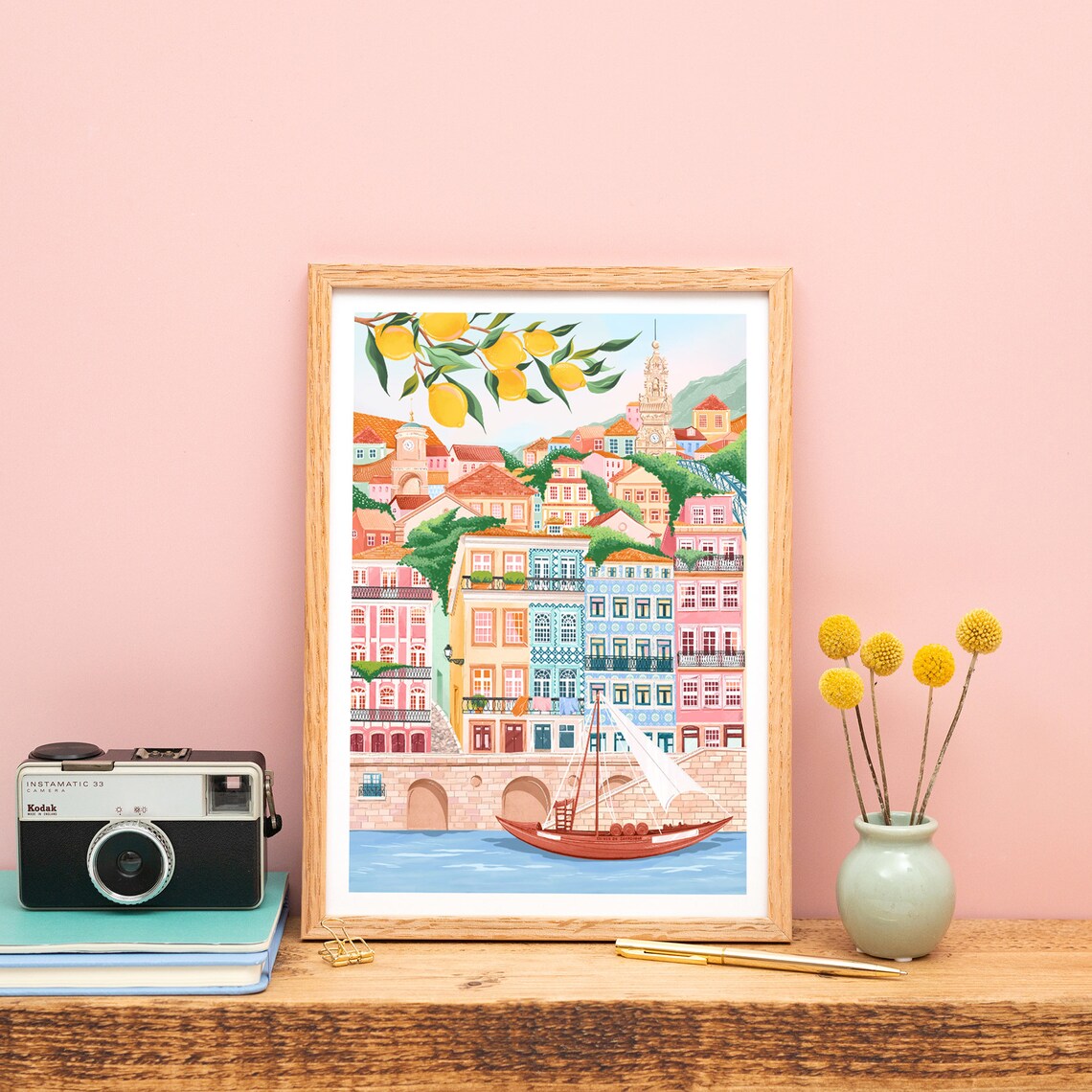 Porto Portugal Travel Poster, Bedroom City Print - Image 2