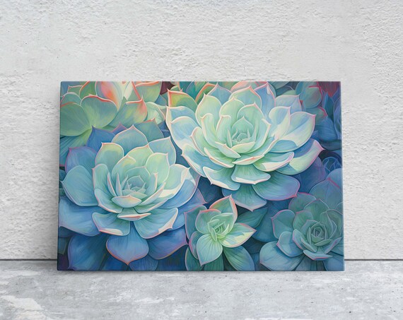 Succulent Painting, Agave Cactus Art Print