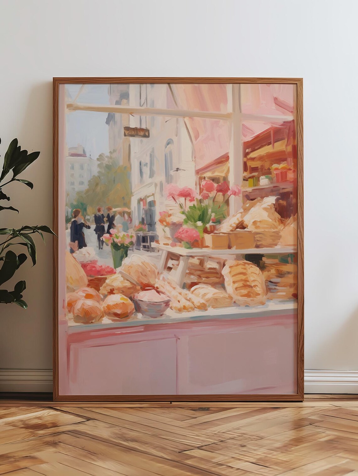 Pink Vintage Bakery Paris Pastry Art Print - Image 3