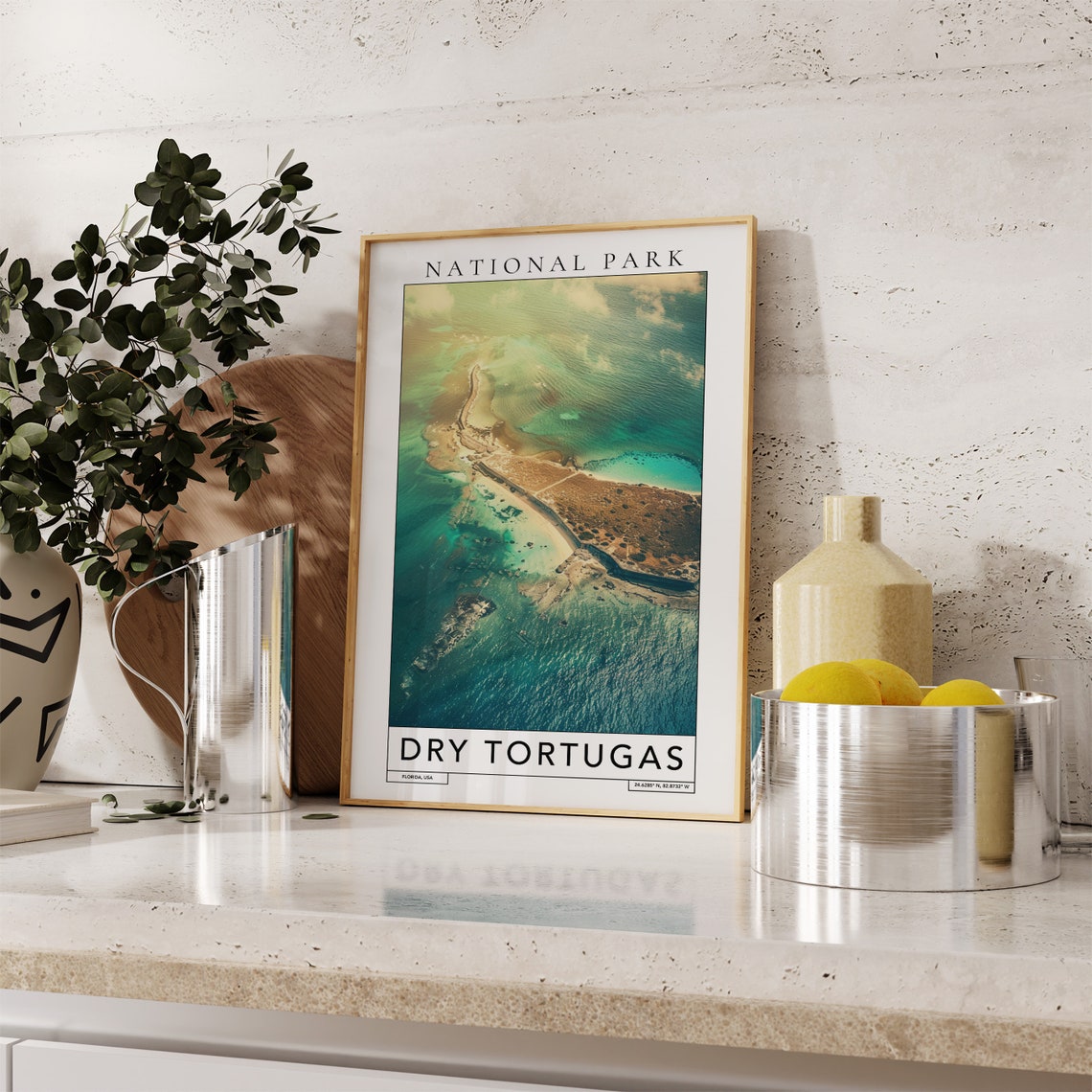 Dry Tortugas National Park Travel Print Dry Tortugas Florida Print Dry Tortugas National Park Dry Tortugas National Park Poster Wall Art - Image 2