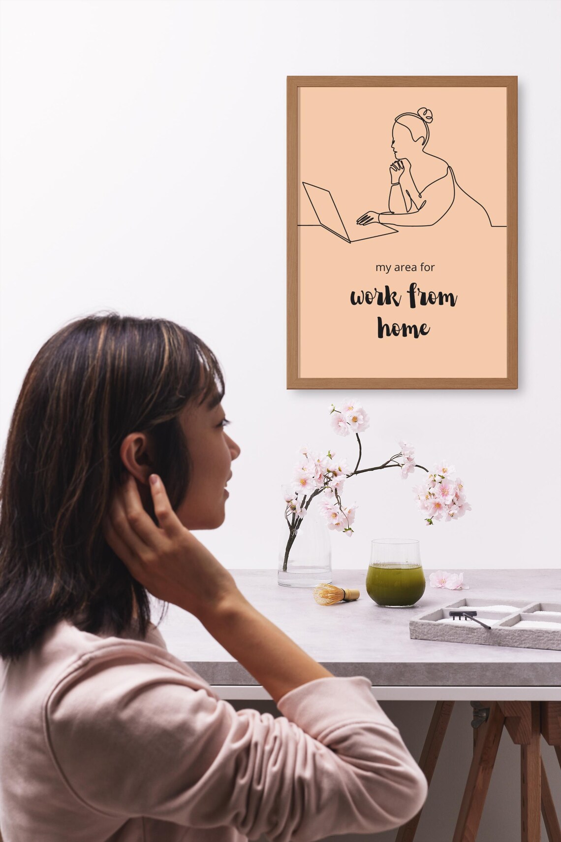 Work From Home, Motivational Home Office Art Print - Image 3