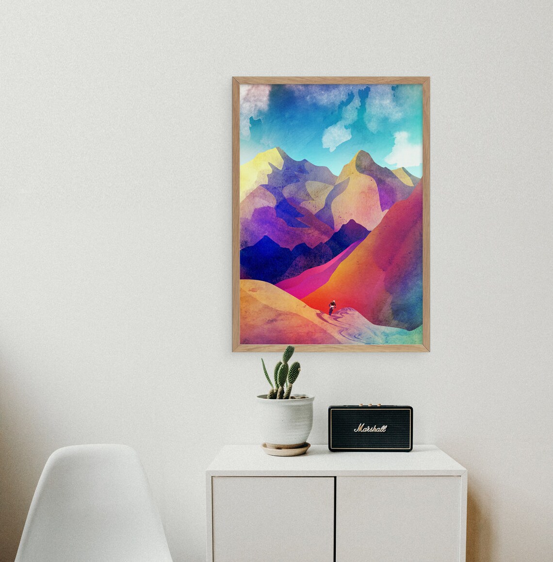 Landscape Mountain Print Mountain Biking Art Decoration For Home Or Office - Image 3