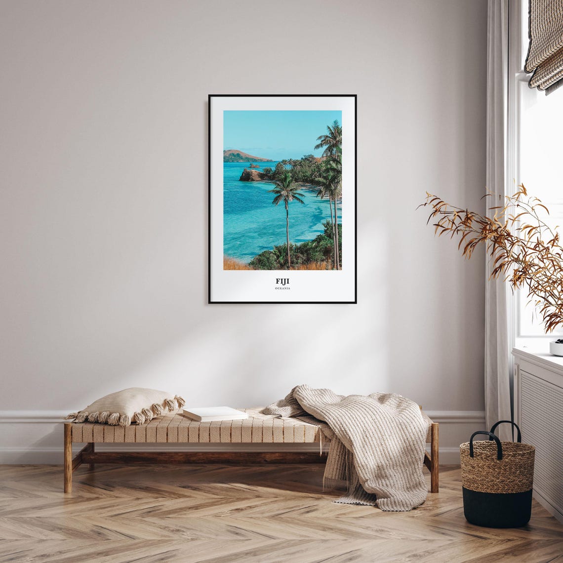 Fiji Print Fiji Photo Poster Fiji Travel Wall Art Fiji Map Print Fiji Photography Print Fiji Wall Dcor Oceania - Image 4
