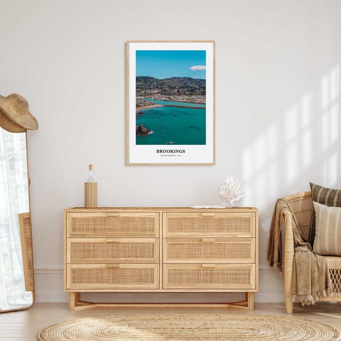 Brookings Print Brookings Photo Poster Brookings Travel Wall Art Brookings Map Print Brookings Photography Print South Dakota Usa - Image 2