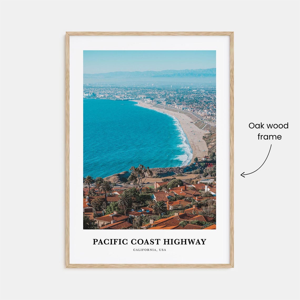 Pacific Coast Highway California Turquoise Bay Aerial Photo Poster - Image 3