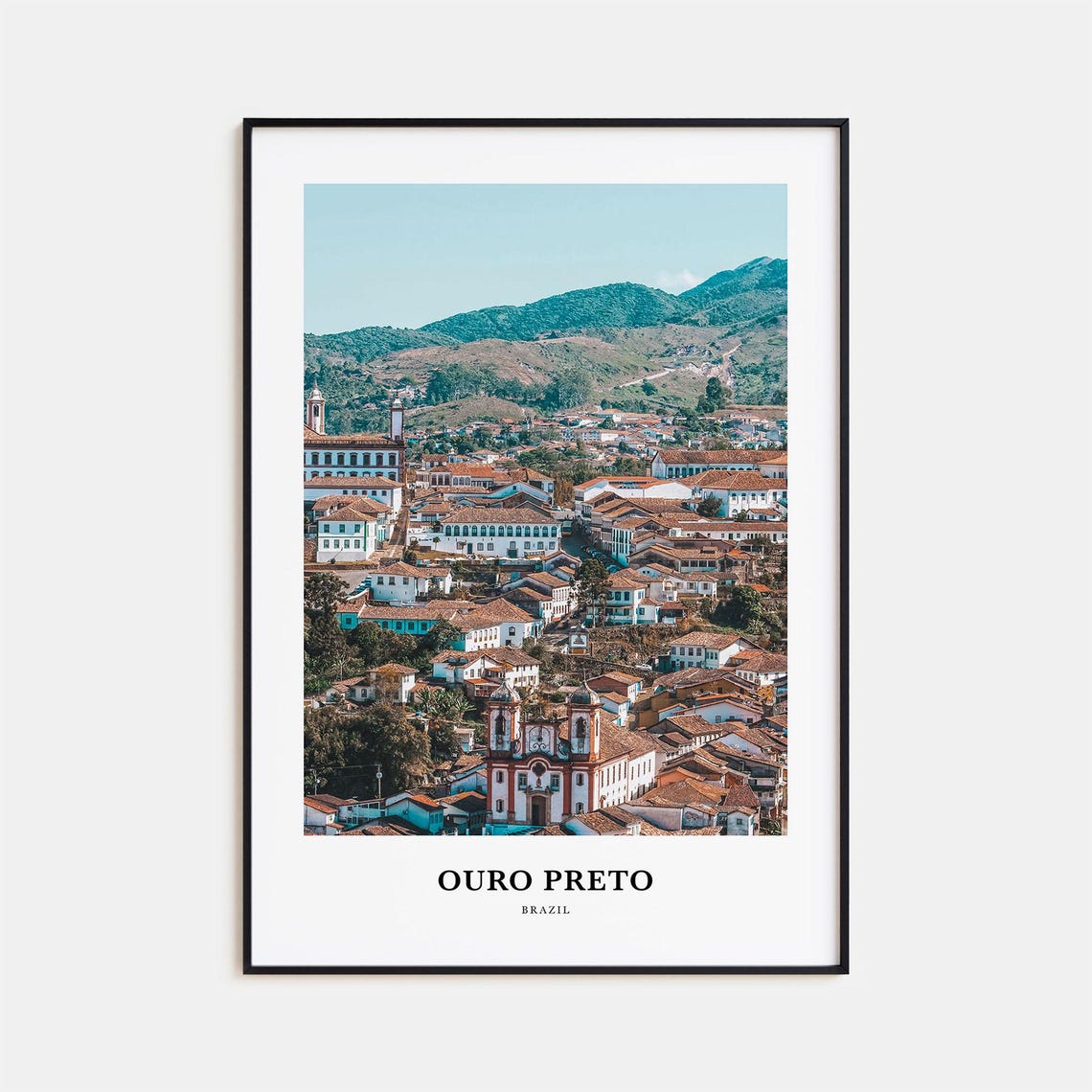 Ouro Preto Print Ouro Preto Photo Poster Ouro Preto Travel Wall Art Ouro Preto Map Print Ouro Preto Photography Ouro Preto Brazil