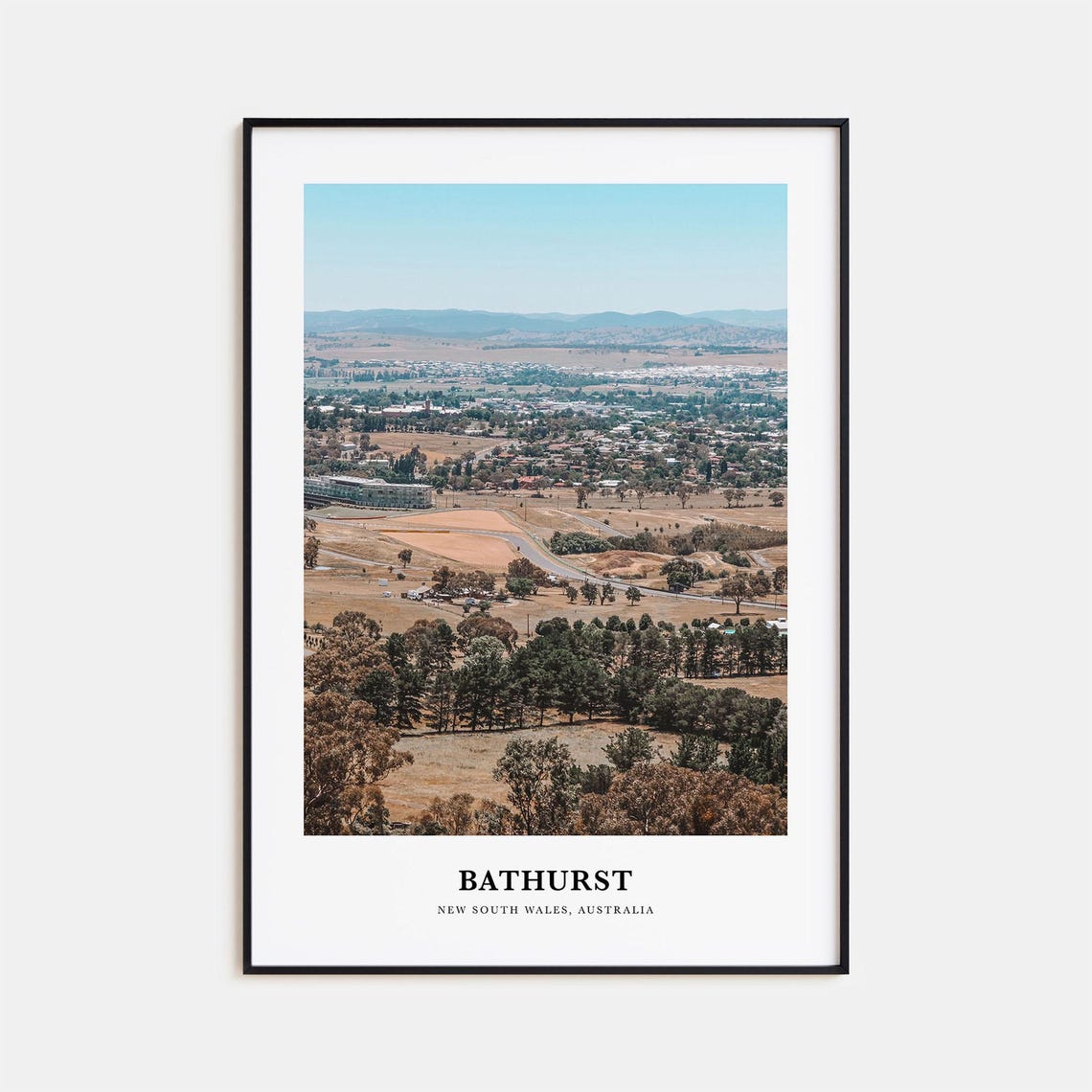 Bathurst New South Wales Australia Golden Outback Town Panorama Poster