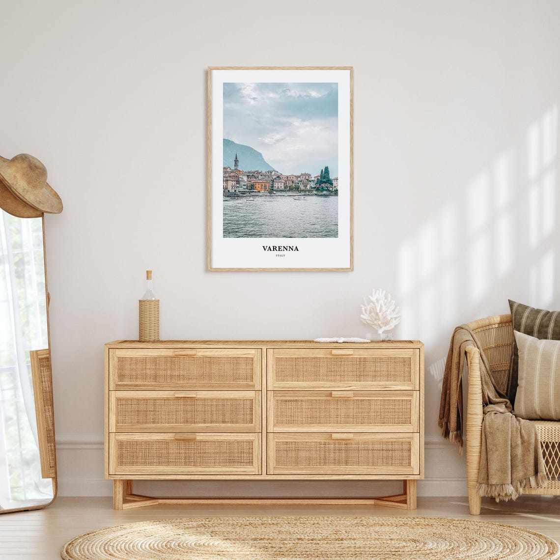 Varenna Print Varenna Photo Poster Varenna Travel Wall Art Varenna Map Print Varenna Photography Print Varenna Wall Dcor Italy - Image 2