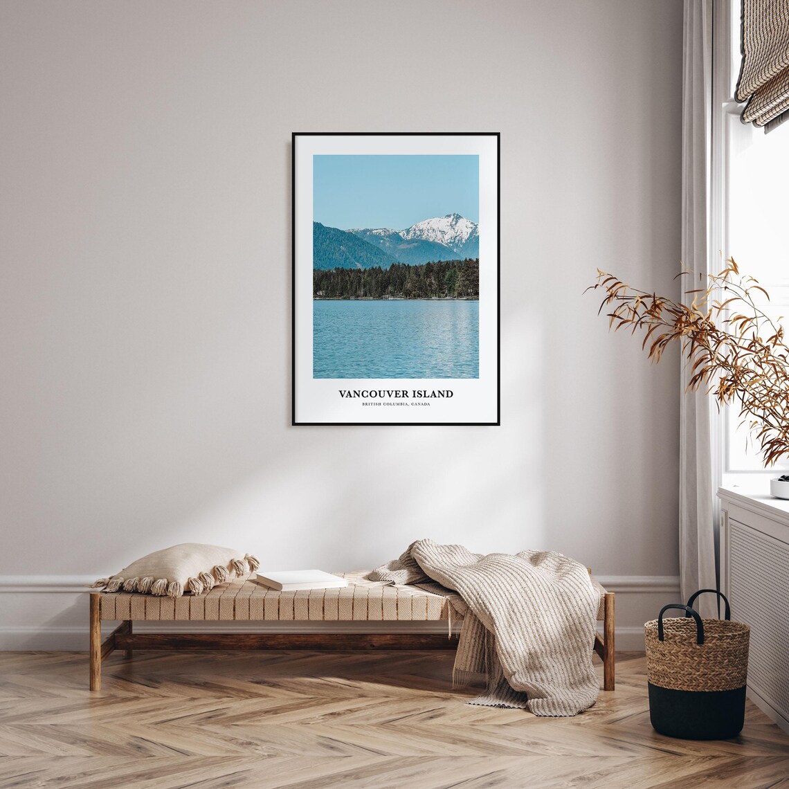 Vancouver Island Travel Poster, British Columbia Map - Image 4