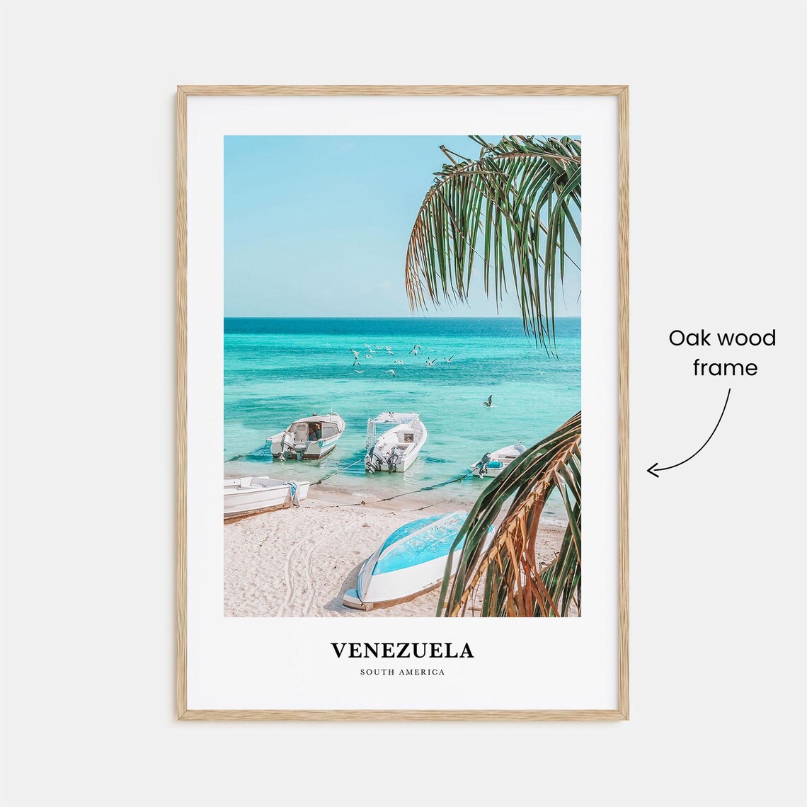 Venezuela Travel Poster, South America Map Art - Image 3