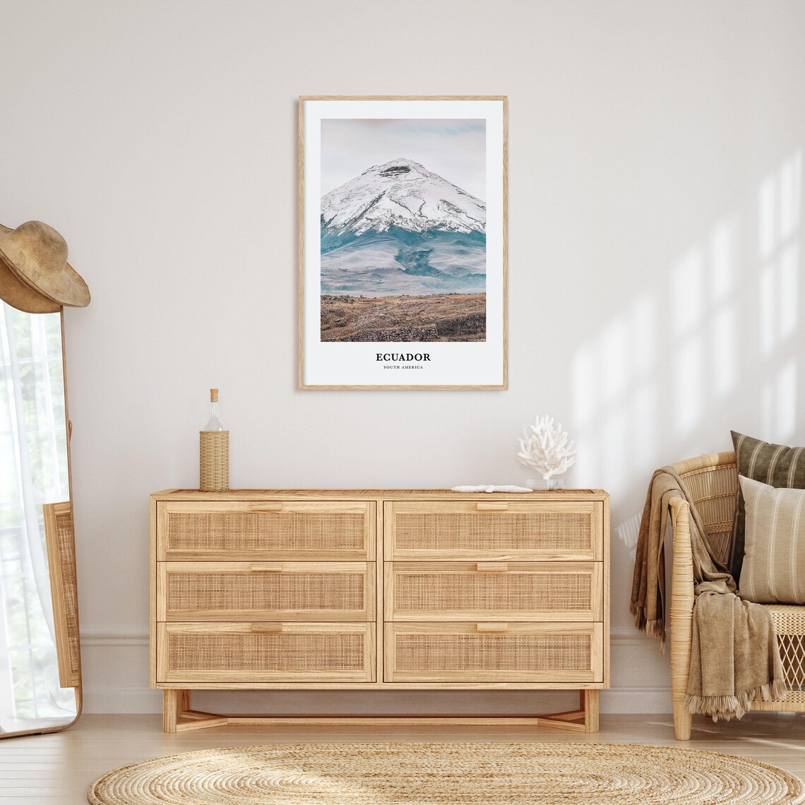 Ecuador Travel Wall Art Print, South America Map - Image 2