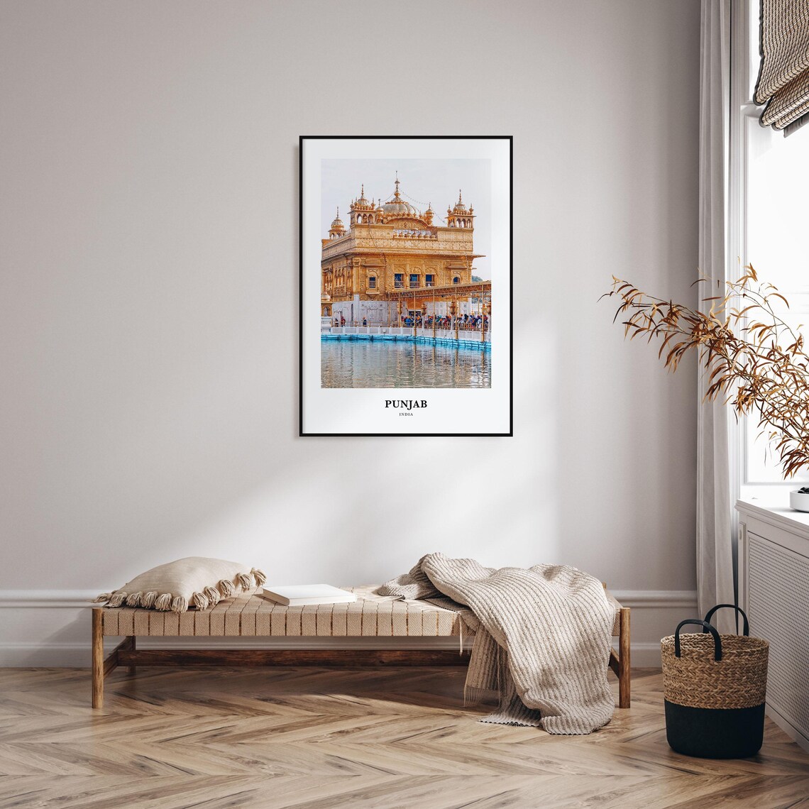 Punjab Travel Poster, India Map Wall Art - Image 3