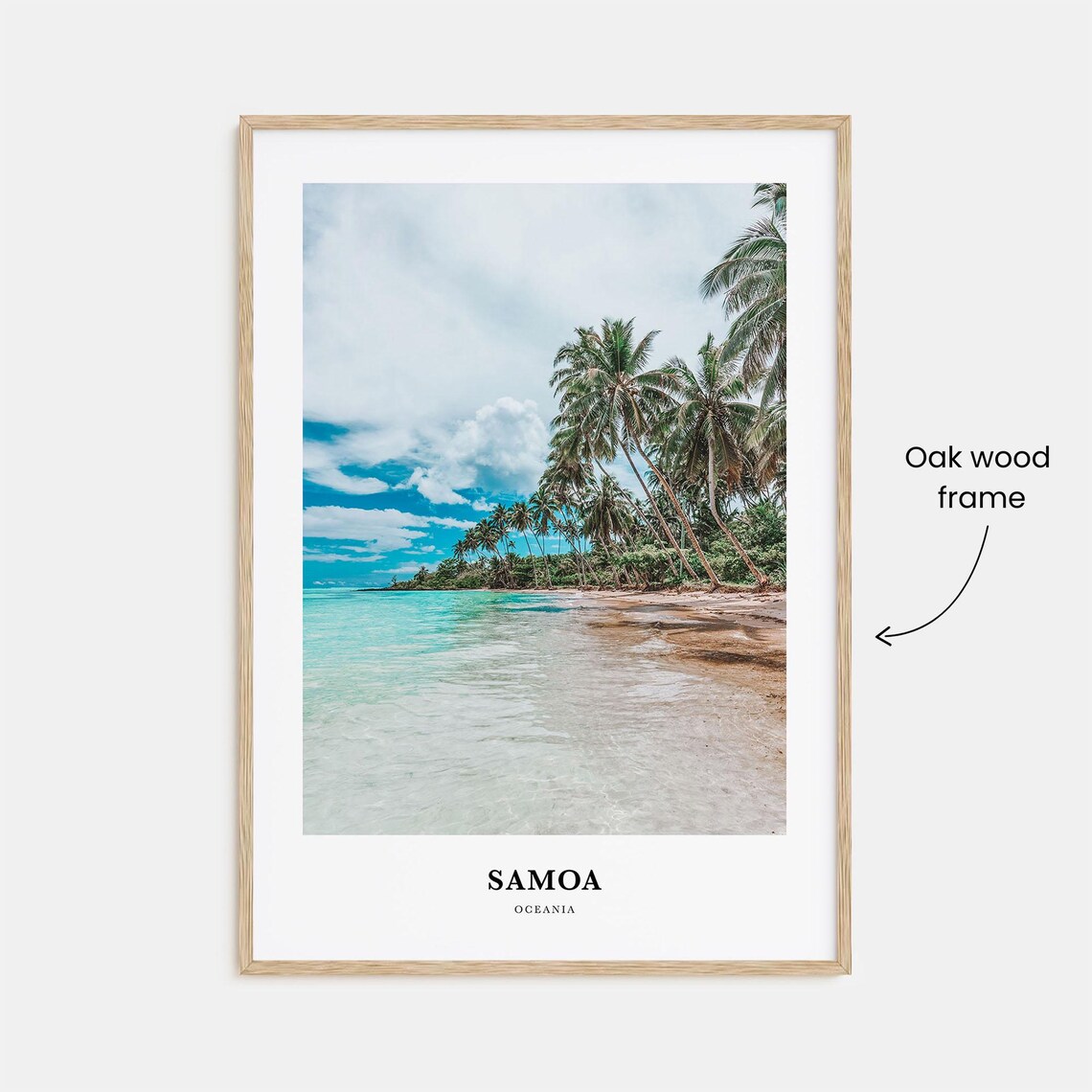 Samoa Travel Wall Art, Map Print, Oceania - Image 3
