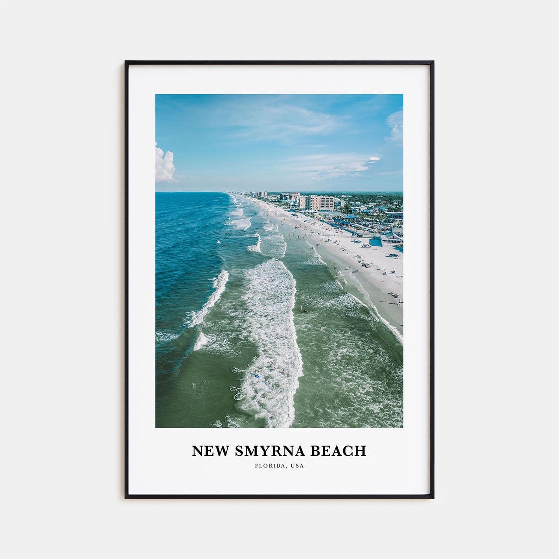 New Smyrna Beach Print New Smyrna Beach Photo Poster New Smyrna Beach Travel Wall Art New Smyrna Beach Map New Smyrna Florida Usa