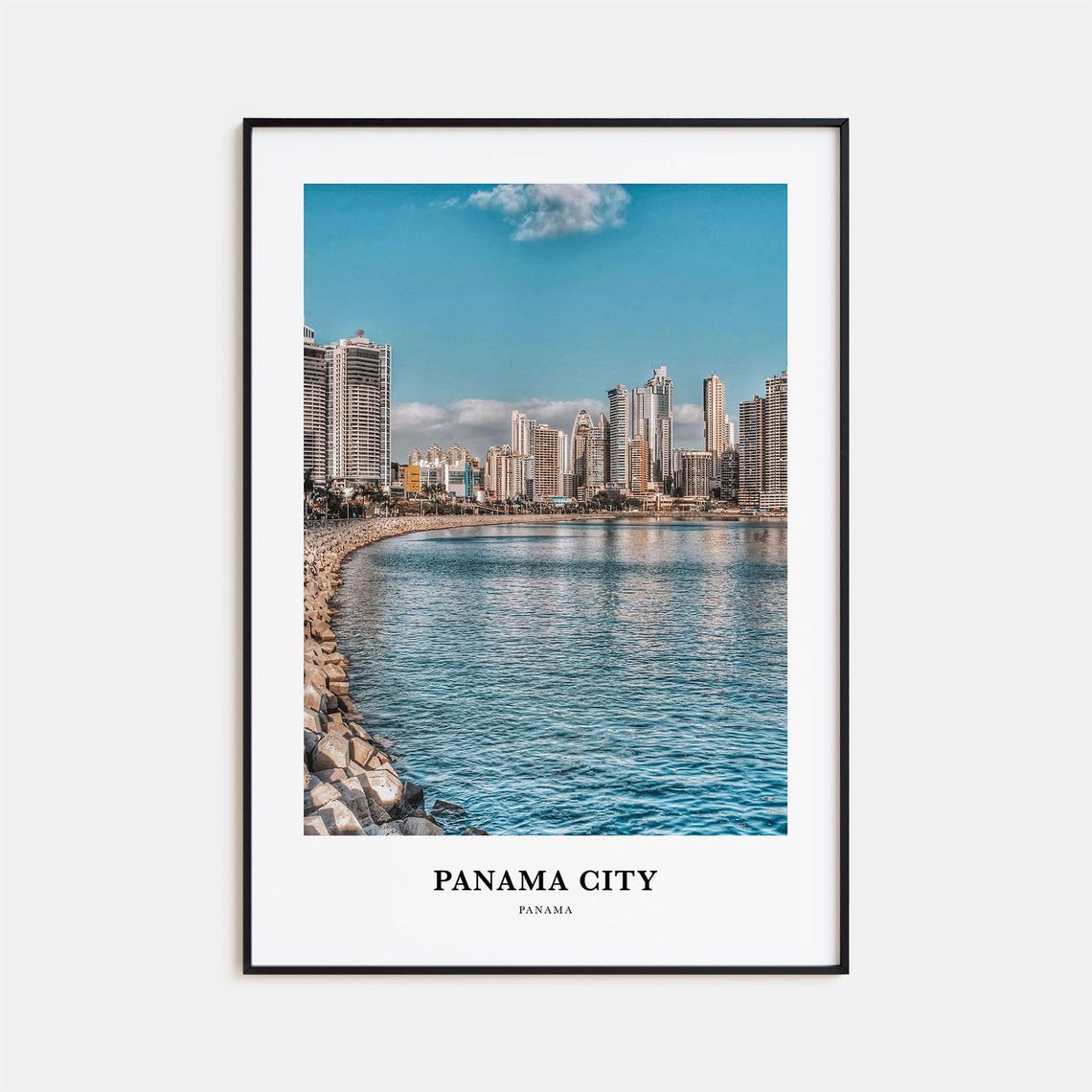 Panama City Print Panama No 3 Panama City Photo Poster Panama City Travel Wall Art Panama City Map Print Panama City Photography Print