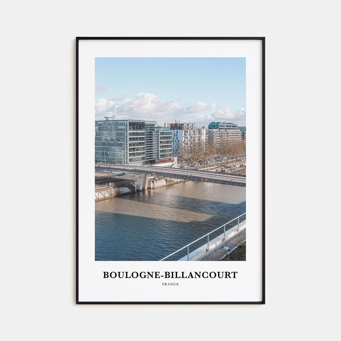 Boulogne Billancourt Print Boulogne Billancourt Photo Poster Boulogne Billancourt Travel Wall Art Map Print Photography Print France