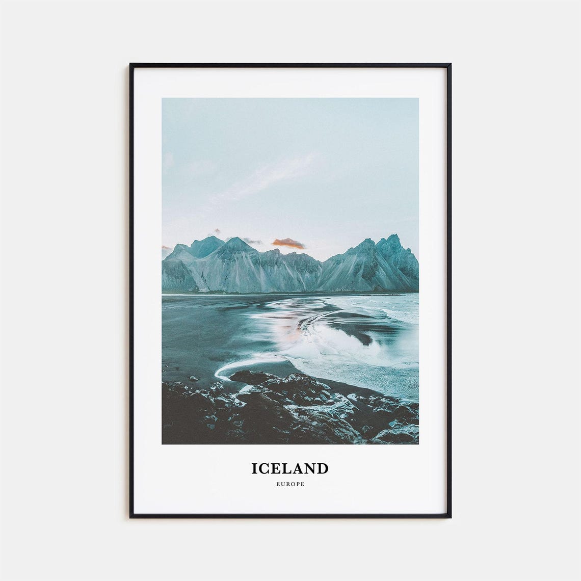 Iceland Print Iceland Photo Poster Iceland Travel Wall Art Iceland Map Print Iceland Photography Print Iceland Wall Dcor Europe