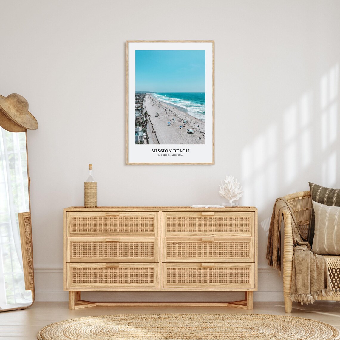 Mission Beach San Diego Travel Poster, California - Image 2