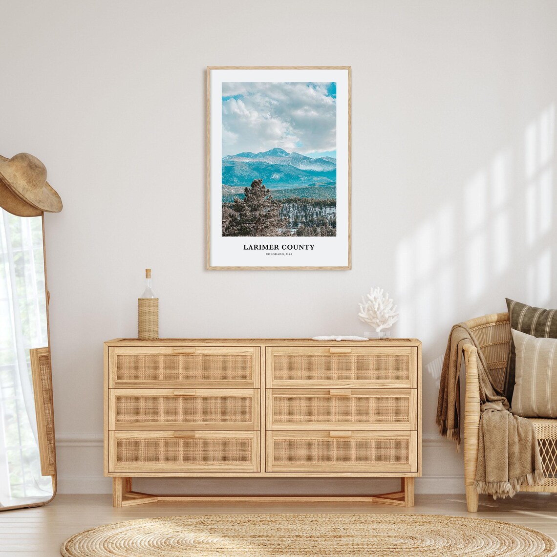 Larimer County Colorado Snowy Winter Rocky Mountains Photo Poster - Image 2