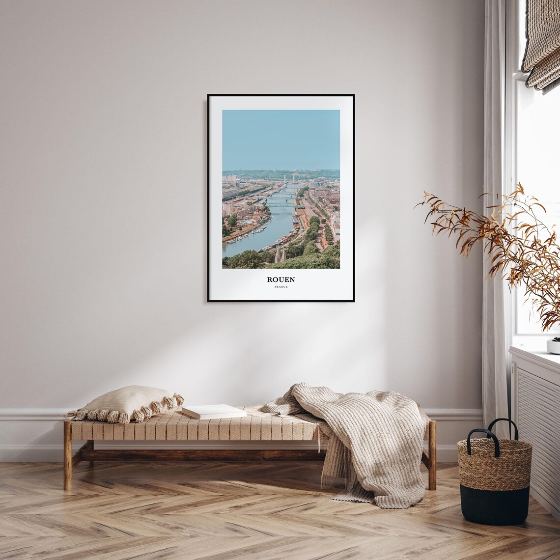 Rouen Print Rouen Photo Poster Rouen Travel Wall Art Rouen Map Print Rouen Photography Print Rouen Wall Dcor France - Image 3
