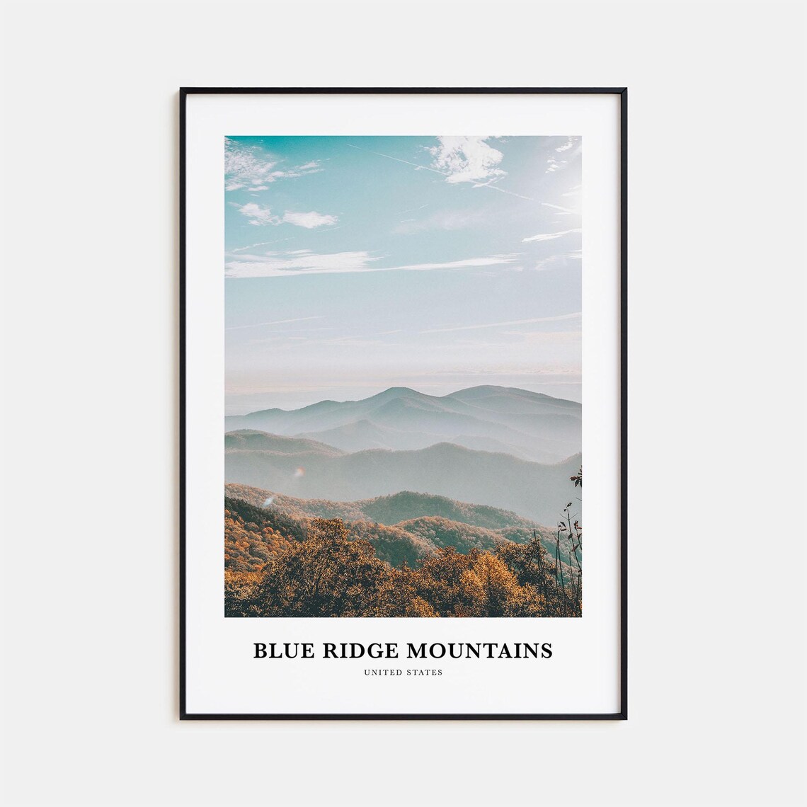 Blue Ridge Mountains Travel Poster, United States