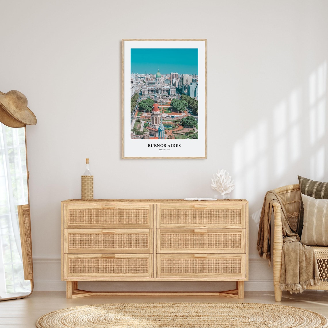 Buenos Aires Argentina Aerial Downtown Congress Dome Photo Poster - Image 2
