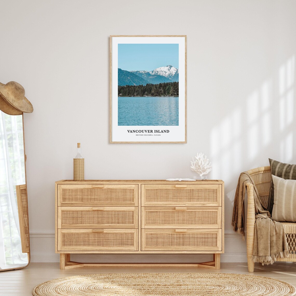 Vancouver Island Travel Poster, British Columbia Map - Image 2