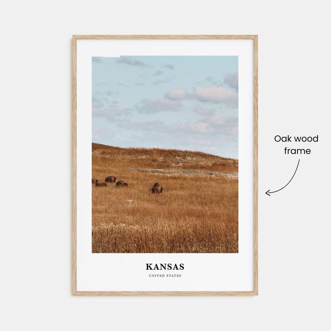 Kansas Print Kansas Photo Poster Kansas Travel Wall Art Kansas Map Print Kansas Photography Print Kansas Wall Dcor United States - Image 3