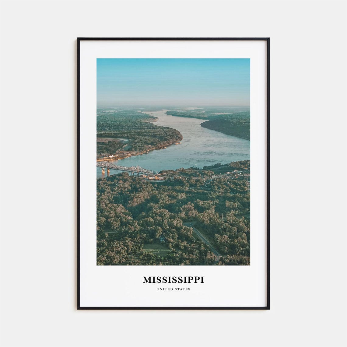 Mississippi Print No 2 Mississippi Photo Poster Mississippi Travel Wall Art Mississippi Map Print Mississippi Photography United States