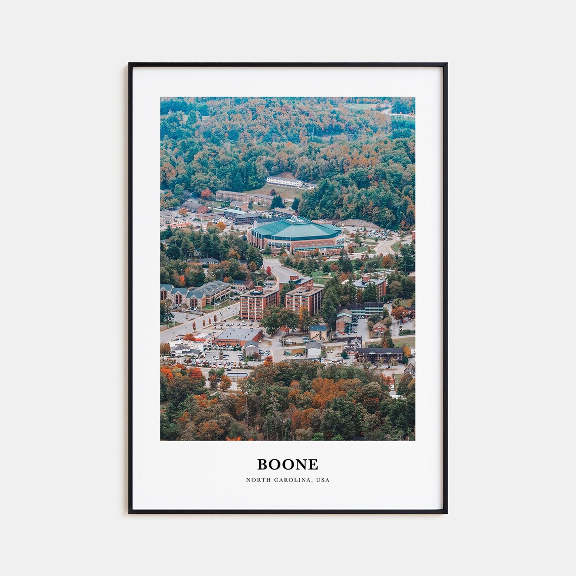 Boone Travel Poster, North Carolina Map Art Print