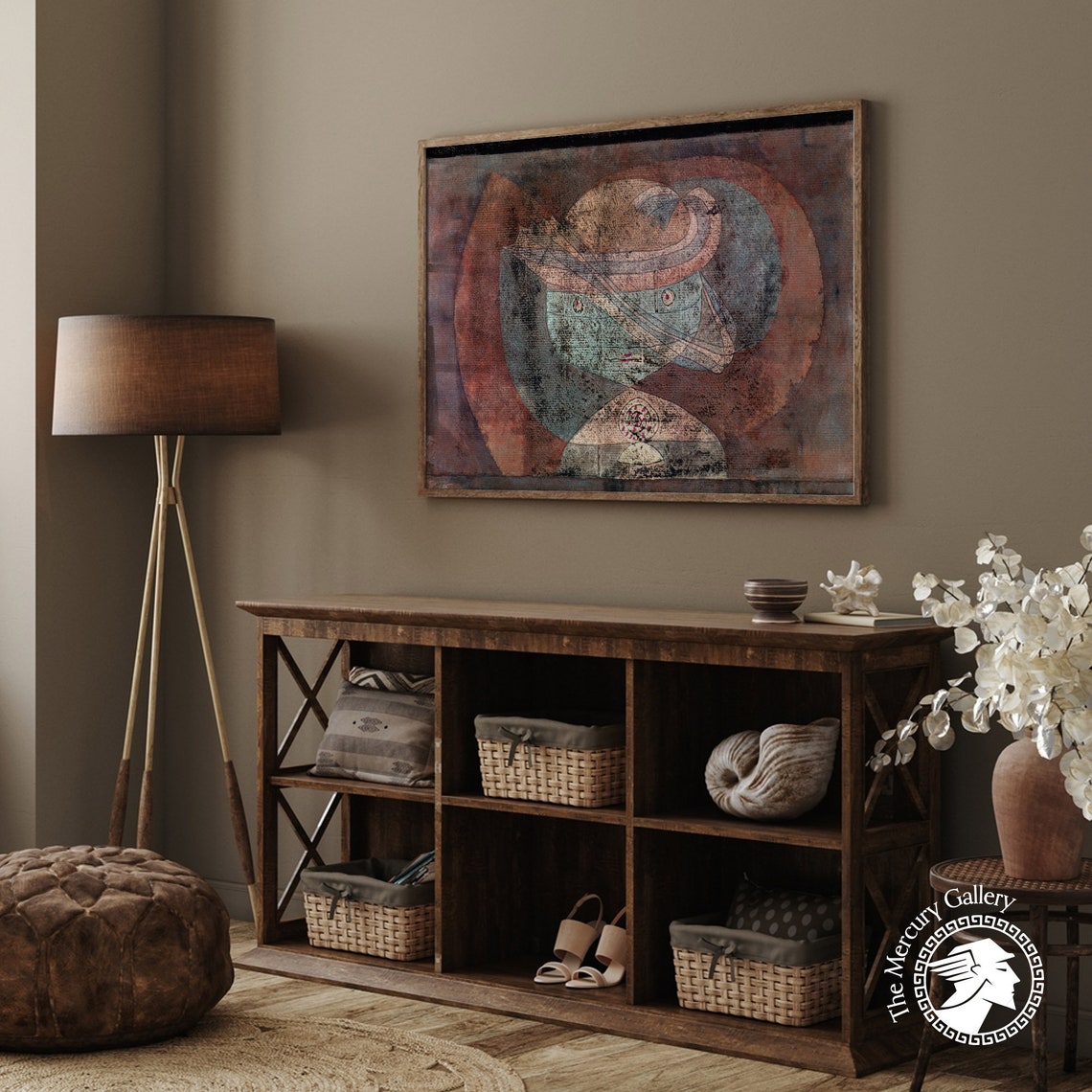 Paul Klee Movement Around A Child 1928 Swirling Face Art Print - Image 2