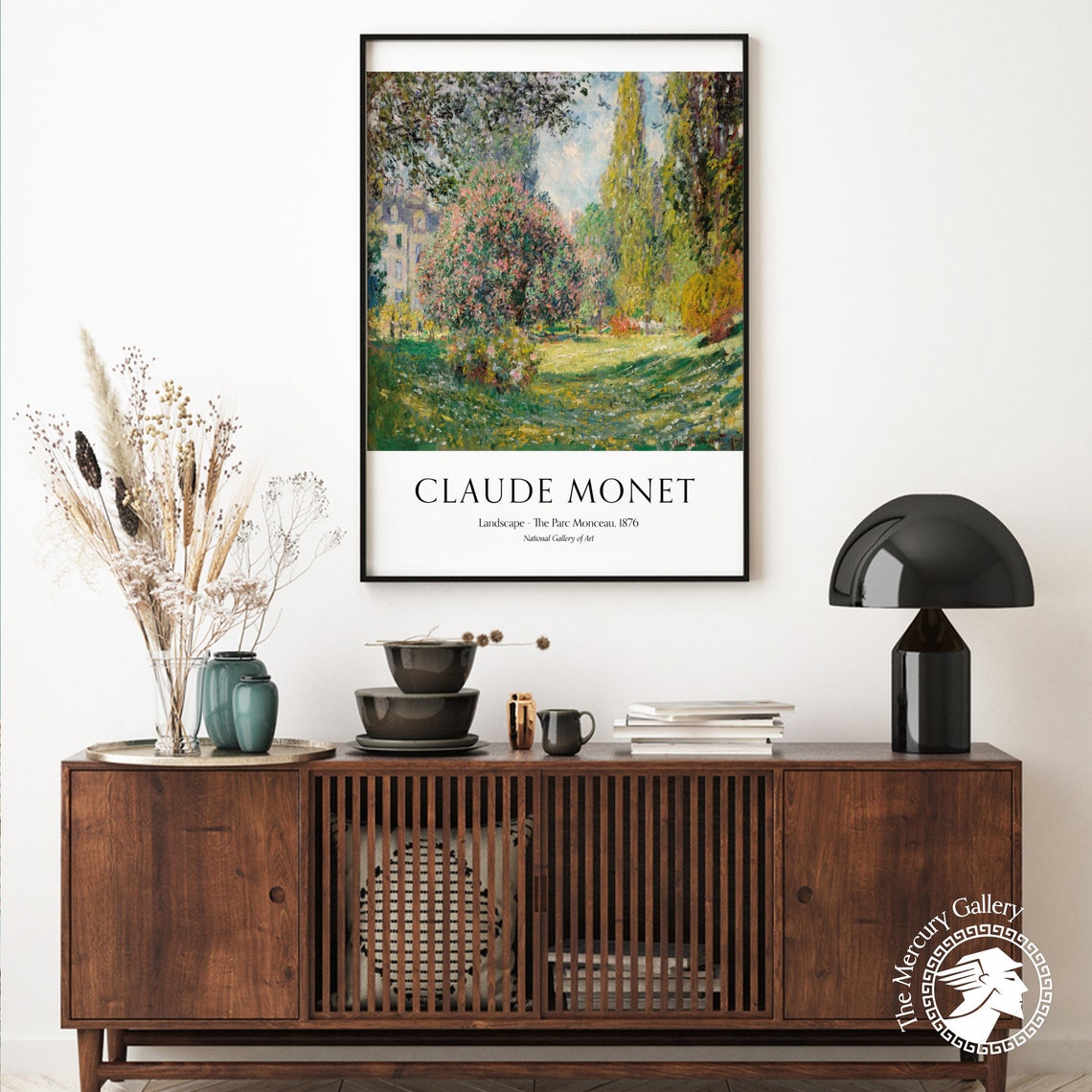 Claude Monet Parc Monceau 1876 Paris Park Blossom Garden Poster - Image 4