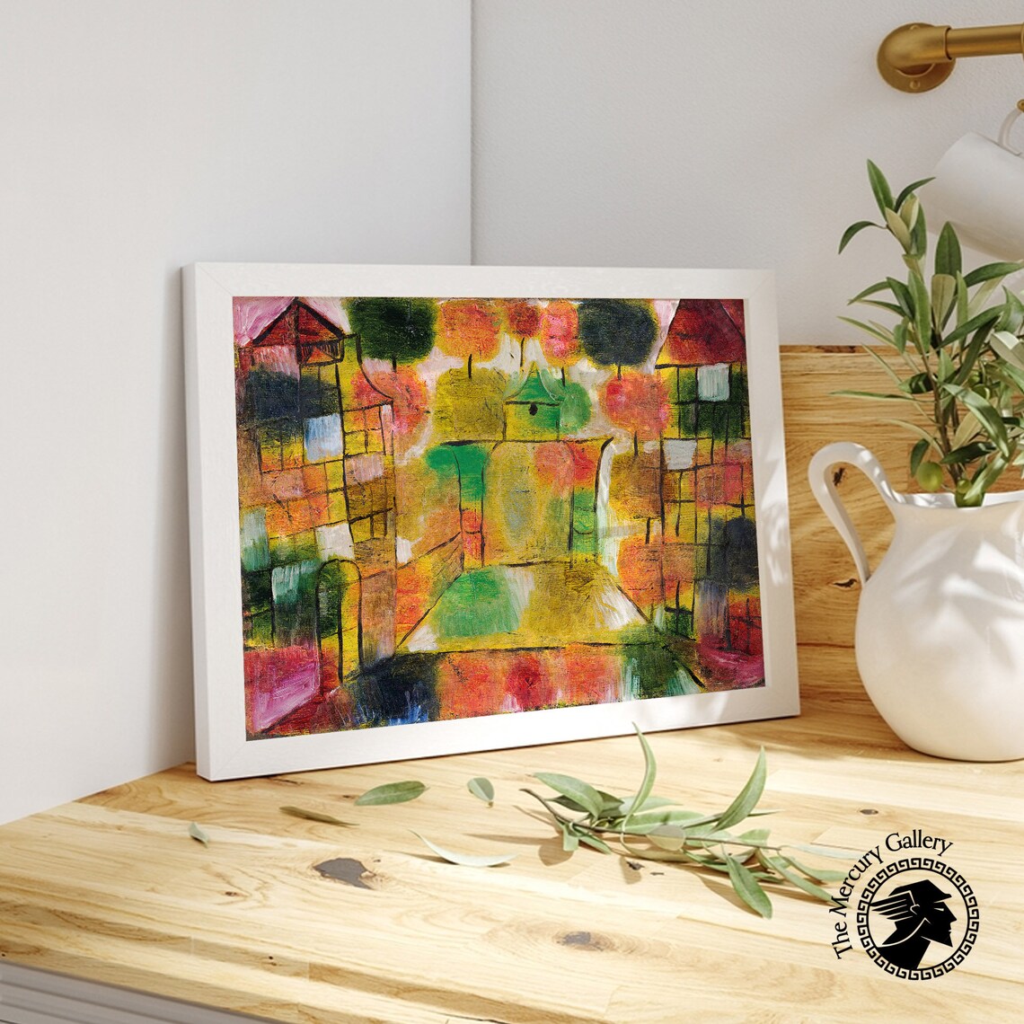 Paul Klee Tree And Architecture Rhythms Art Print - Image 4