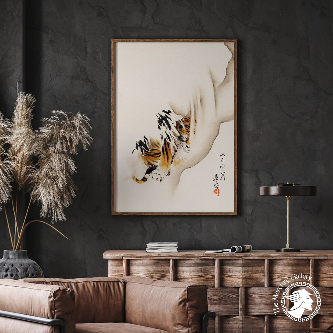Shibata Zeshin Tiger Painting Tiger Poster Asian Art Japanese Print Animal Print Wild Animal Gift Vintage Home Decor - Image 2